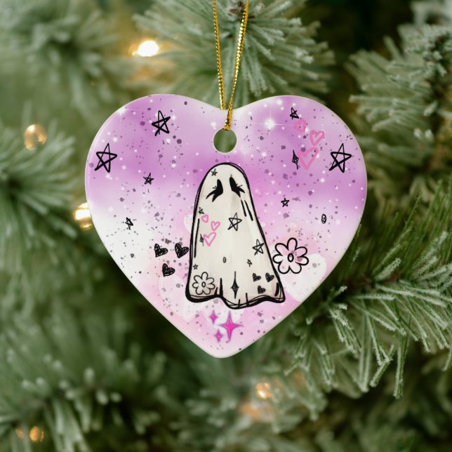 Ornement de Doodle de Ghost Punk (Arbre)