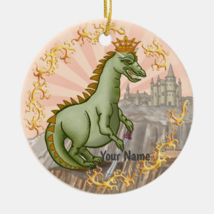 Ornement de dragon de château