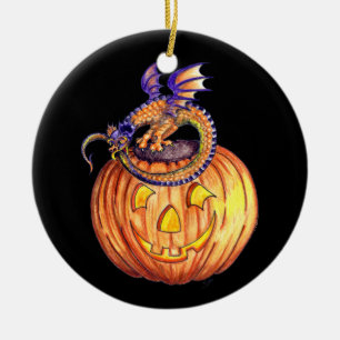 Ornement de dragon de citrouille de Halloween