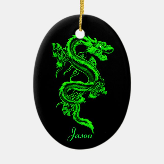 Ornement de dragon vert (Devant)