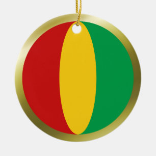 Ornement de drapeau de Guinée-Conakry