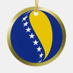 Ornement de drapeau de la Bosnie-Herzégovine