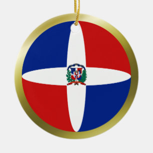 Ornement de drapeau de la République Dominicaine