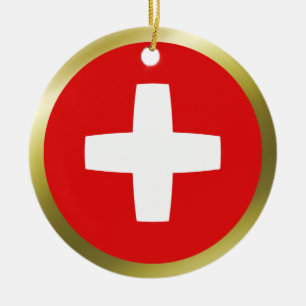 Ornement de drapeau de la Suisse