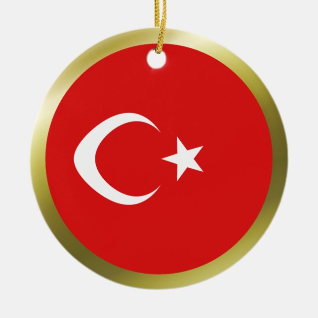 Ornement de drapeau de la Turquie (Devant)