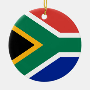 Ornement de drapeau de l'Afrique du Sud