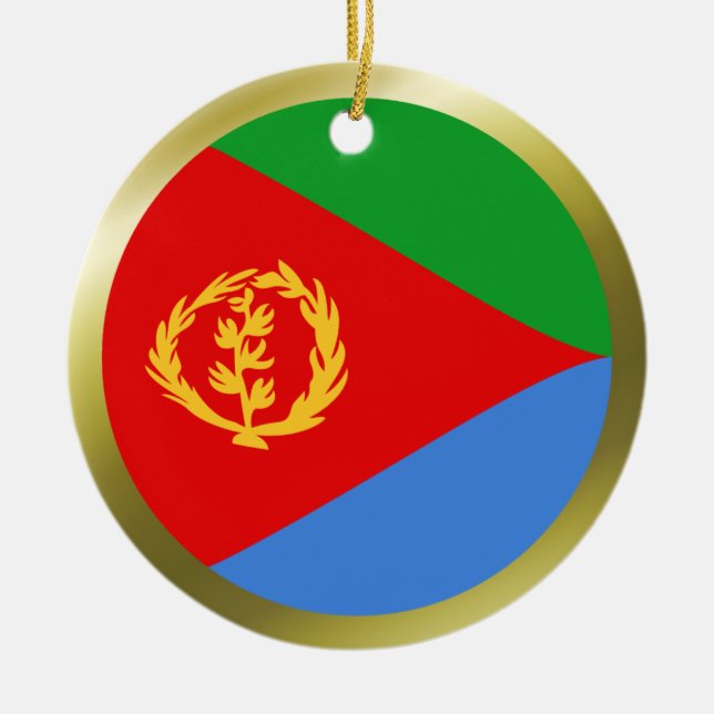 Ornement de drapeau de l'Érythrée (Devant)