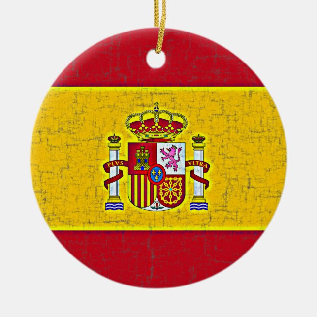 Ornement de DRAPEAU de l'ESPAGNE (Devant)
