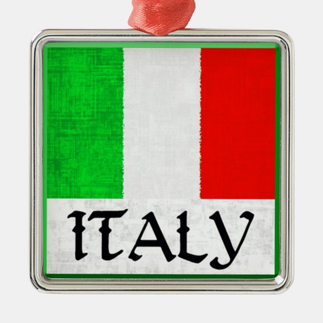 Ornement de DRAPEAU de l'ITALIE (Devant)