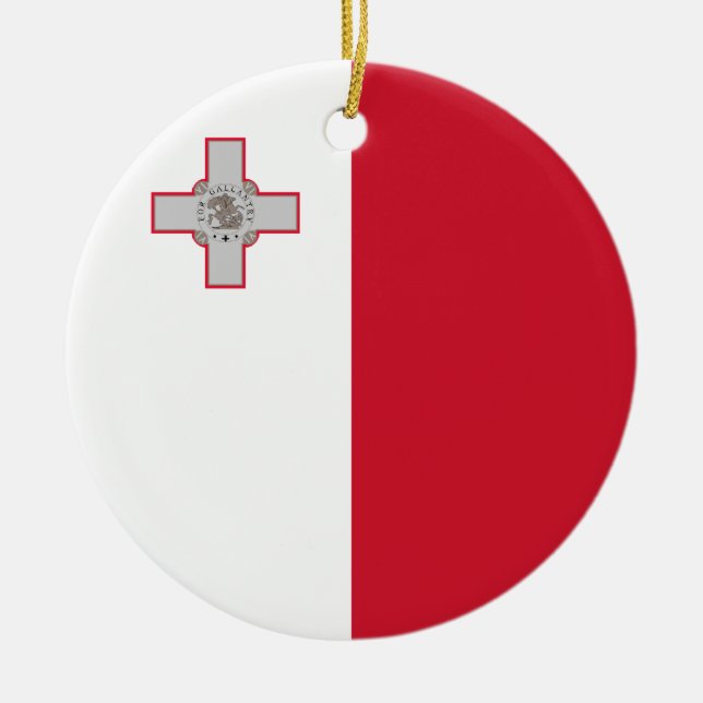 Ornement de drapeau de Malte (Devant)