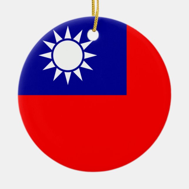 Ornement de drapeau de Taïwan (Devant)