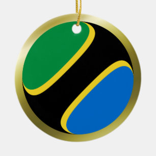 Ornement de drapeau de Tanzanie