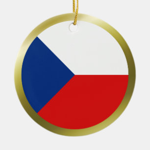 Ornement de drapeau de Tchéquie