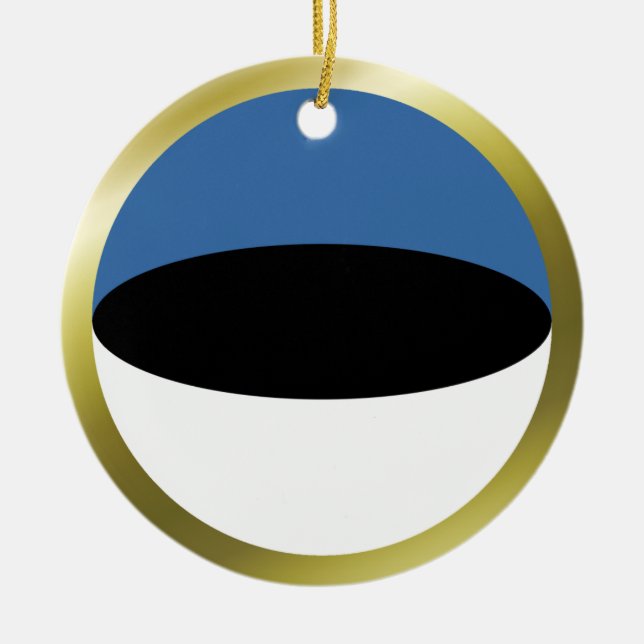 Ornement de drapeau d'Estonie (Devant)
