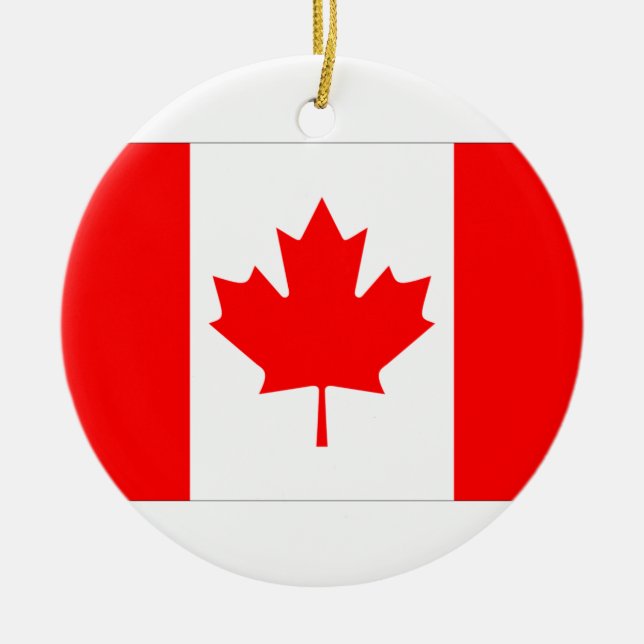 Ornement de drapeau du Canada (Devant)