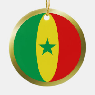 Ornement de drapeau du Sénégal