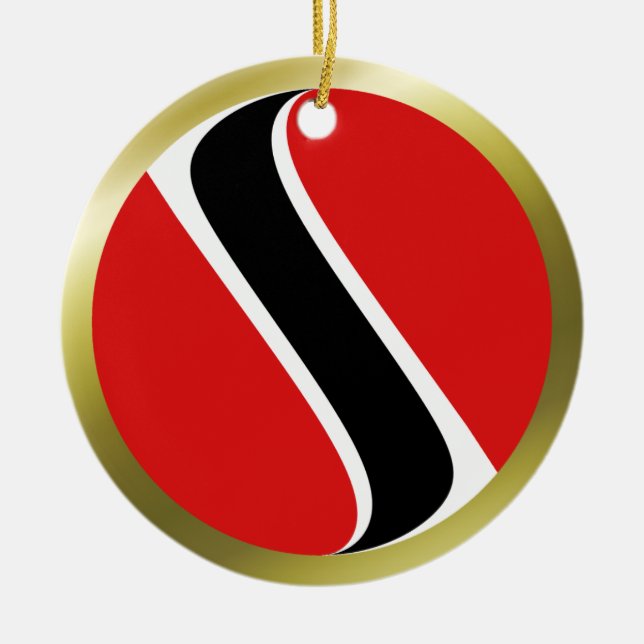 Ornement de drapeau du Trinidad-et-Tobago (Devant)