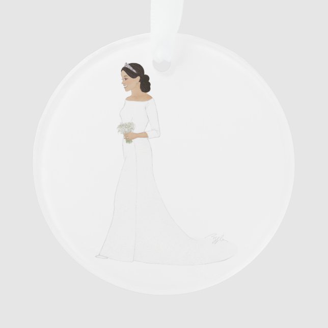 Ornement de duchesse Meghan Markle Royal Wedding (devant)