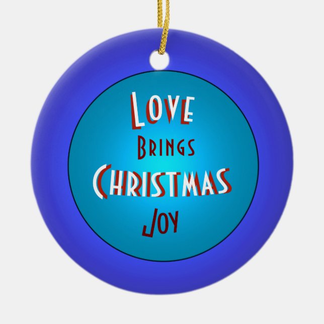 Ornement de famille de Noël avec messages (Devant)