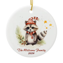 Ornement de famille de Noël Racon