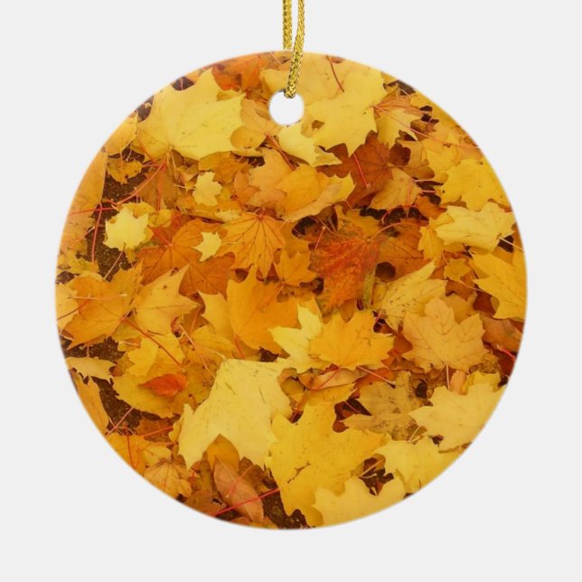 Ornement de feuille d'automne (Devant)