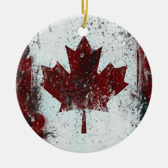 Ornement de feuille d'érable du Canada (Devant)