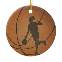 Ornement de fille de basket-ball
