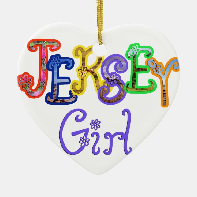 Ornement de fille du Jersey (Devant)