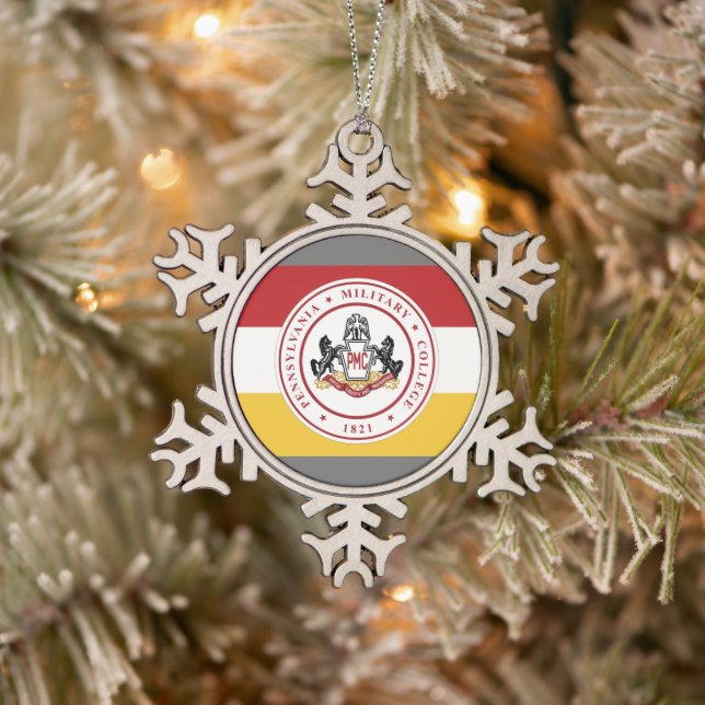 * Ornement de flocon de neige avec logo du drapeau (Arbre)
