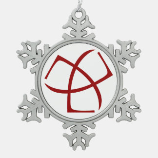 Ornement de flocon de neige d'AJC