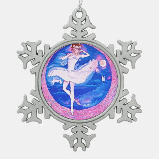 ORNEMENT DE FLOCON DE NEIGE DE BALLERINE