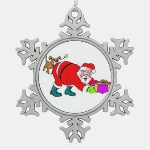 Ornement de flocon de neige de Noël/Père Noël