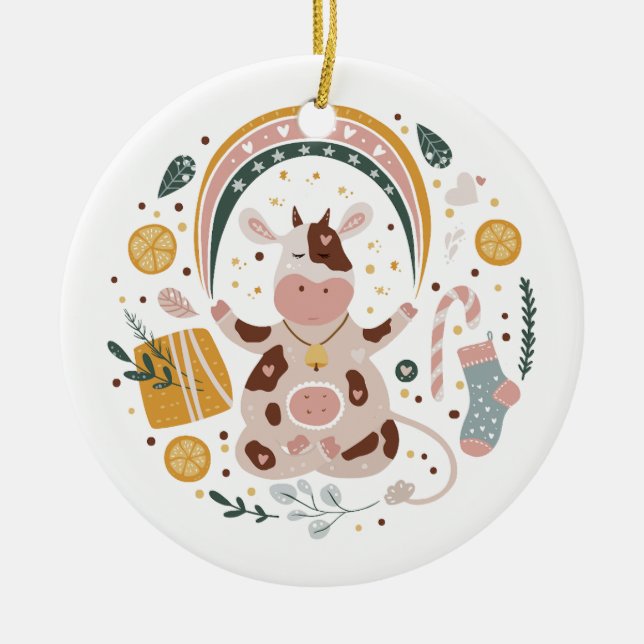 Ornement de flocon de neige délicat (Devant)