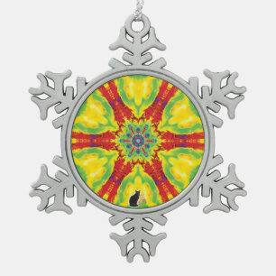 Ornement de flocon de neige Kaleidoscope Dragoneye