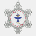 Ornement de flocons d'eau avec logo