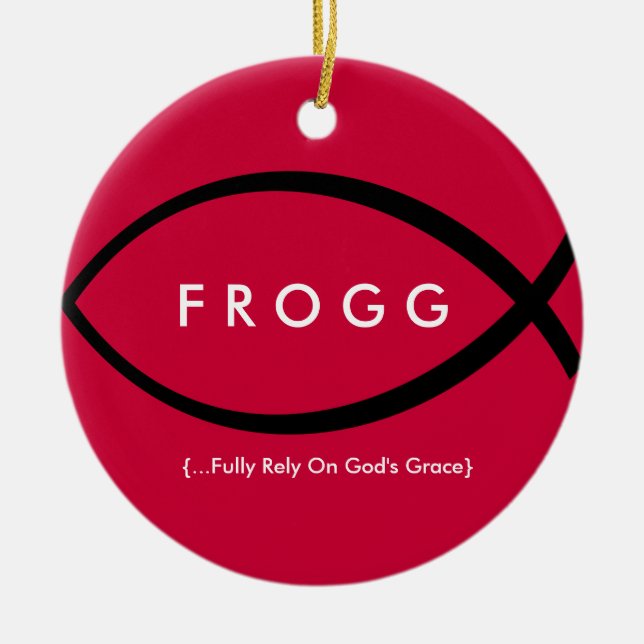 Ornement de FROGG (comptez entièrement sur la (Devant)