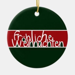 Ornement de Frohliche Weihnachten