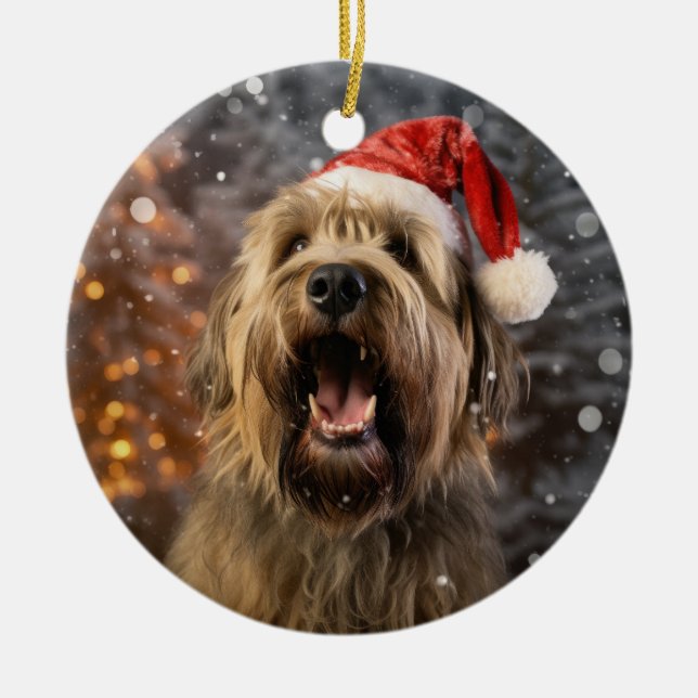 Ornement de garde de Noël de chien de garde (Devant)