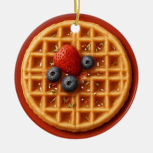 Ornement de gaufre drôle – Idée de cadeau personna