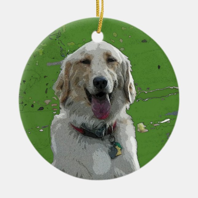 Ornement de golden retriever (Devant)