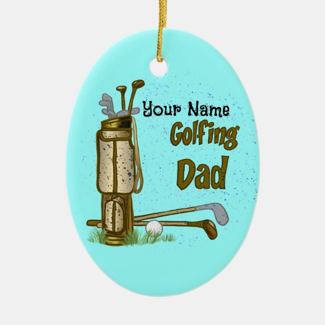 Ornement de golf papa (Devant)