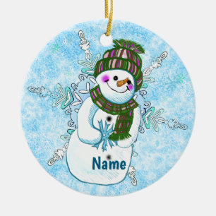 Ornement de grand-mère bonhomme de neige