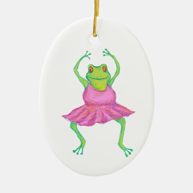 Ornement de grenouille de ballerine (Devant)
