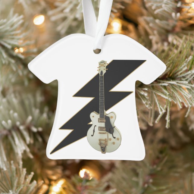 Ornement de guitare blanche (Arbre)