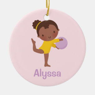 Ornement de gymnastique de fille de gymnaste