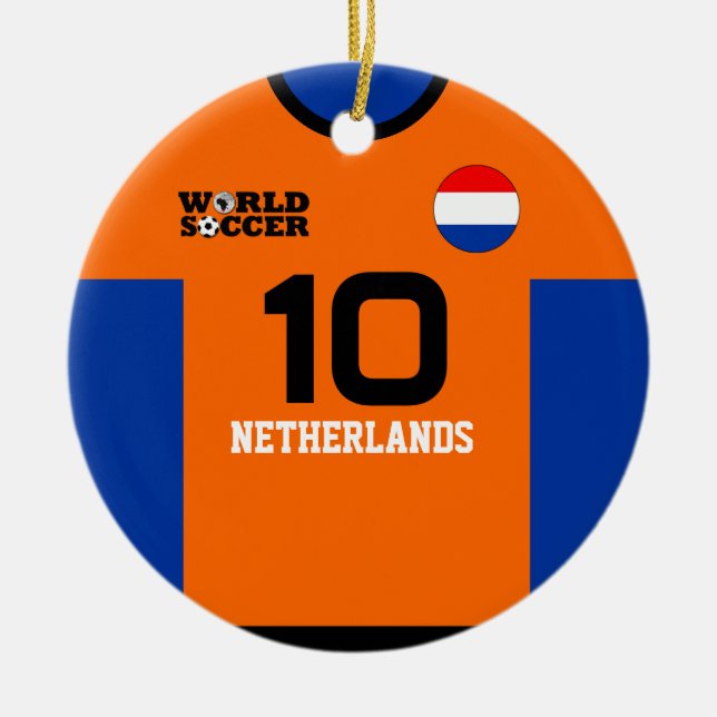 Ornement de Jersey du monde de football de Pays-Ba (Devant)