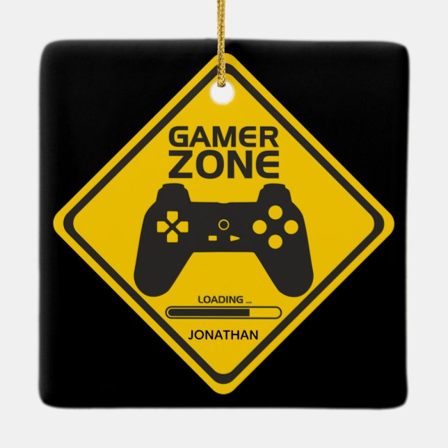 Ornement de jeu vidéo de la zone de joueur (Dos)