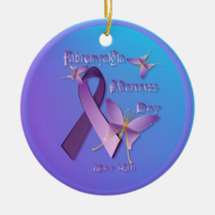 Ornement de jour de conscience de fibromyalgie