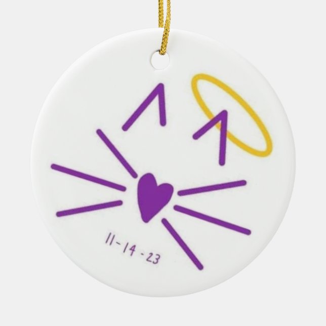 Ornement de Kitty en mémoire de JDW (Devant)