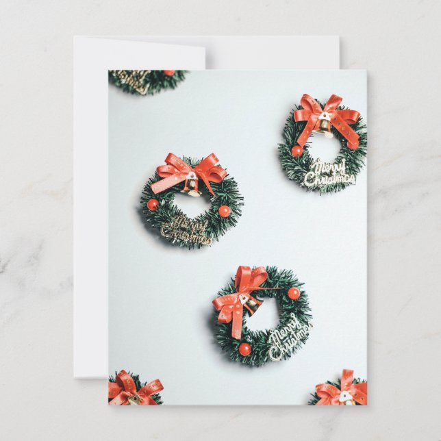 Ornement de la carte de Noël avec guillemets (Devant)